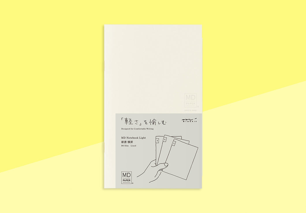MIDORI - MD Notebook Light (3er Pack) - B6 slim liniert