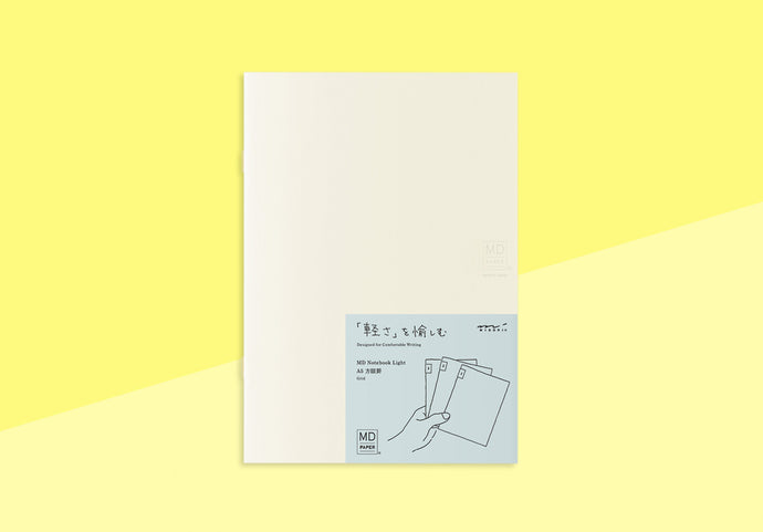 MIDORI - MD Notebook Light (3er-Pack) - A5 kariert