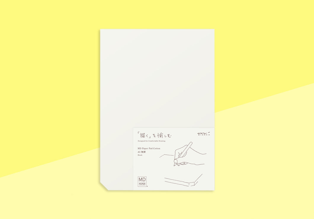 MIDORI - MD Paper Pad - A5 Cotton Blank