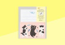 Load image into Gallery viewer, MIDORI - Mini Letter Set with Stickers - Hungry Cat