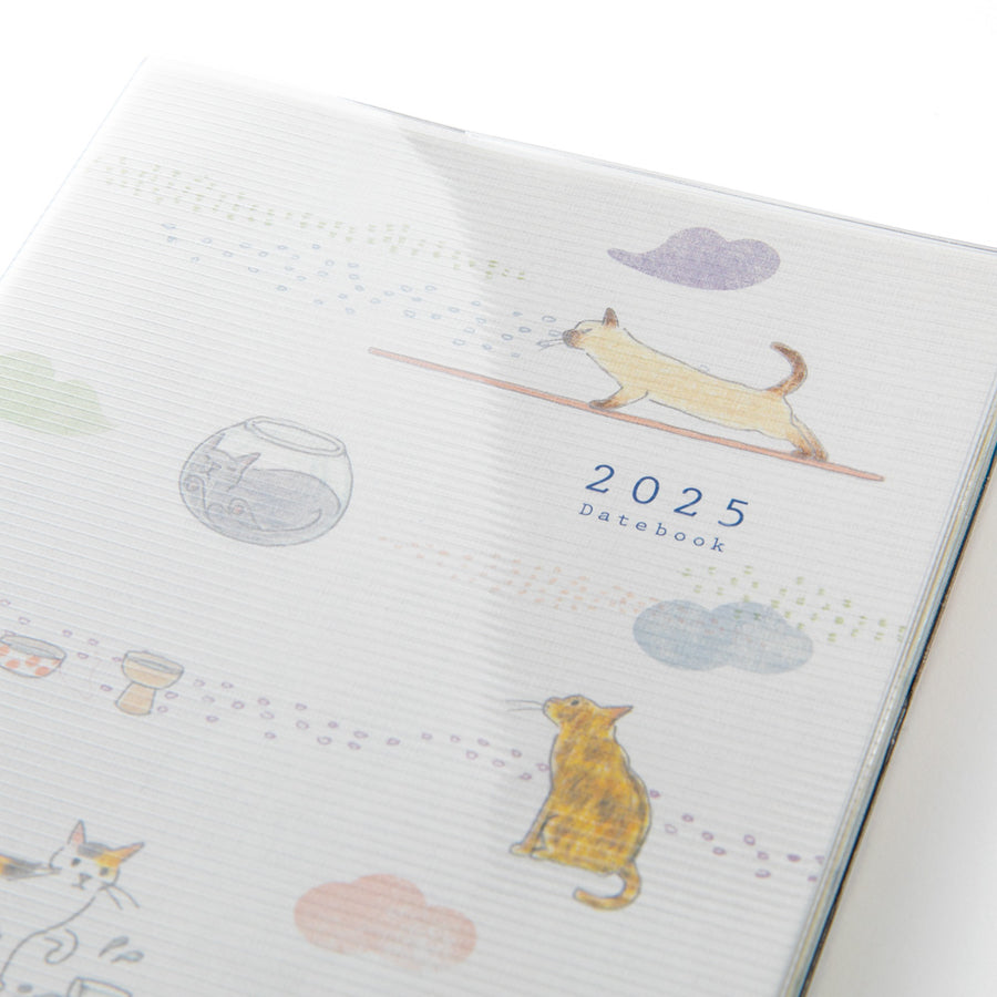 MIDORI - Pocket Diary 2025 - A6 Cat