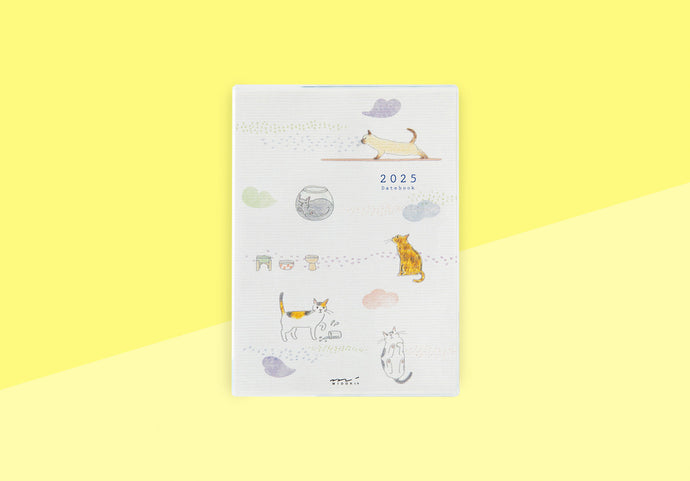 MIDORI - Pocket Diary 2025 - A6 Cat