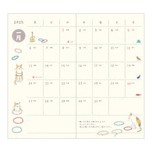 Load image into Gallery viewer, MIDORI - Pocket Diary 2025 - B6 Slim Cat