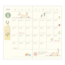 Load image into Gallery viewer, MIDORI - Pocket Diary 2025 - B6 Slim Cat