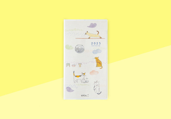 MIDORI - Pocket Diary 2025 - B6 Slim Cat
