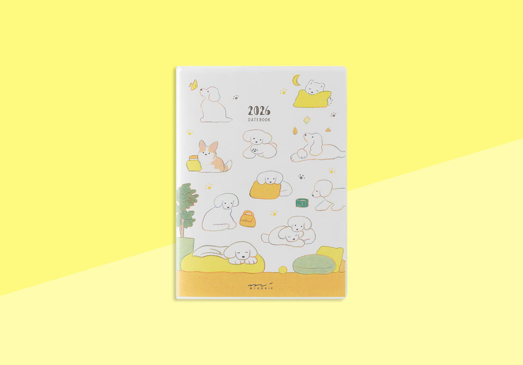 MIDORI - Taschenkalender 2026 - A6 Hund