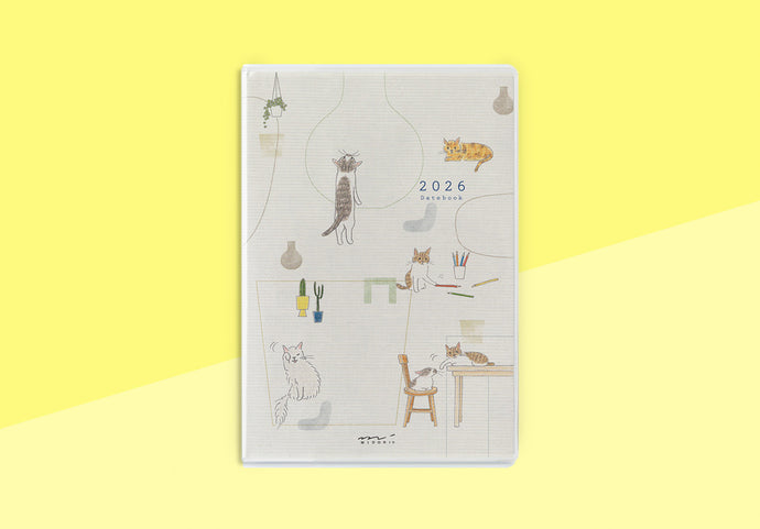 MIDORI - Taschenkalender 2026 - B6 Katze
