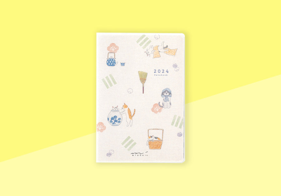 MIDORI - Pocket Diary A6 - Cat 2024