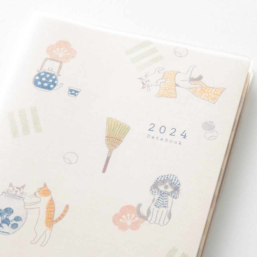 MIDORI - Pocket Diary A6 - Cat 2024