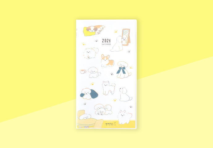 MIDORI - Pocket Diary Slim - Dog 2024