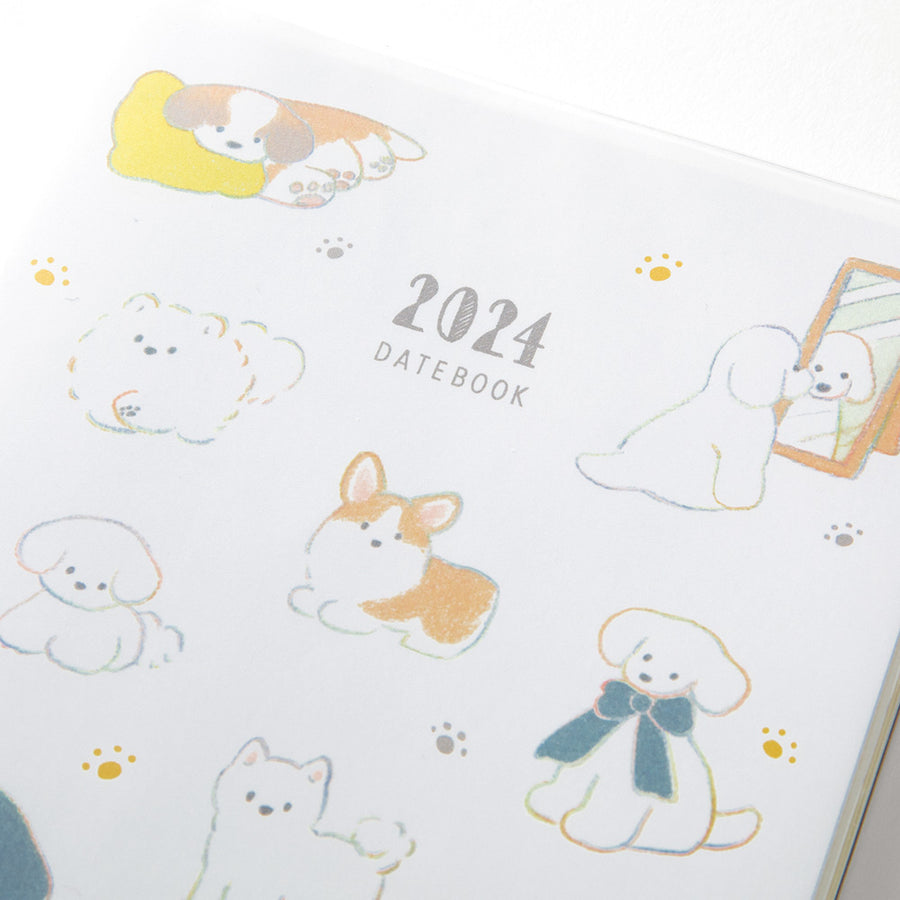 MIDORI - Taschenkalender B6 - Dog 2024