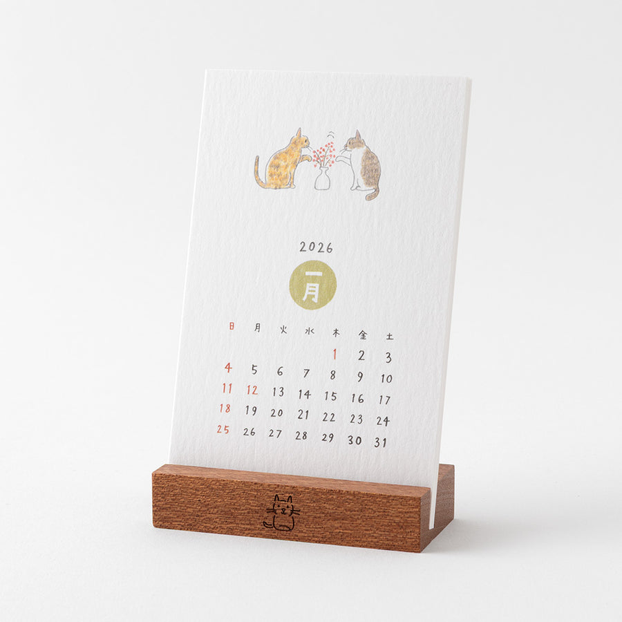 MIDORI - Standkalender 2026 - Cat