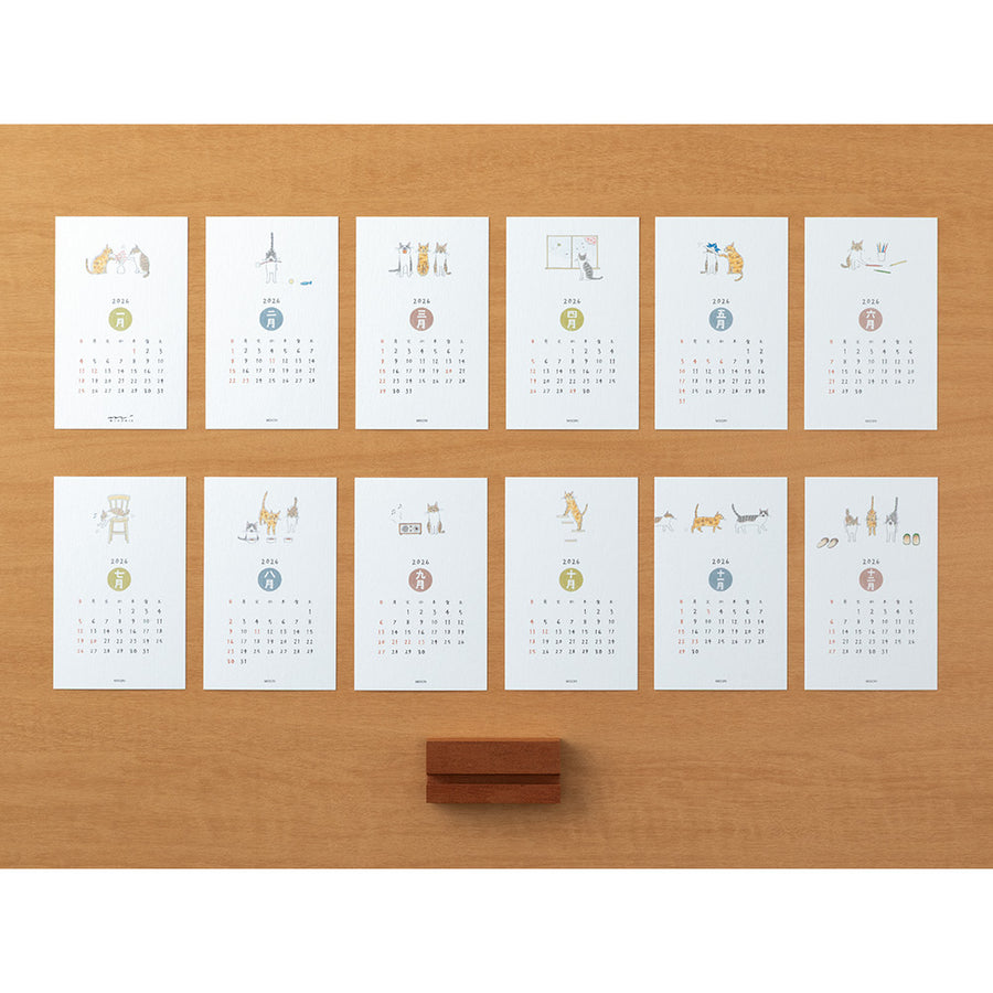MIDORI - Standkalender 2026 - Cat