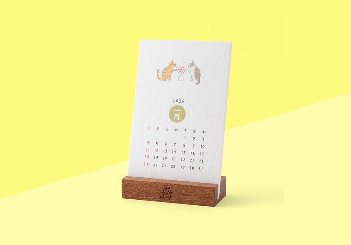 MIDORI - Standkalender 2026 - Cat