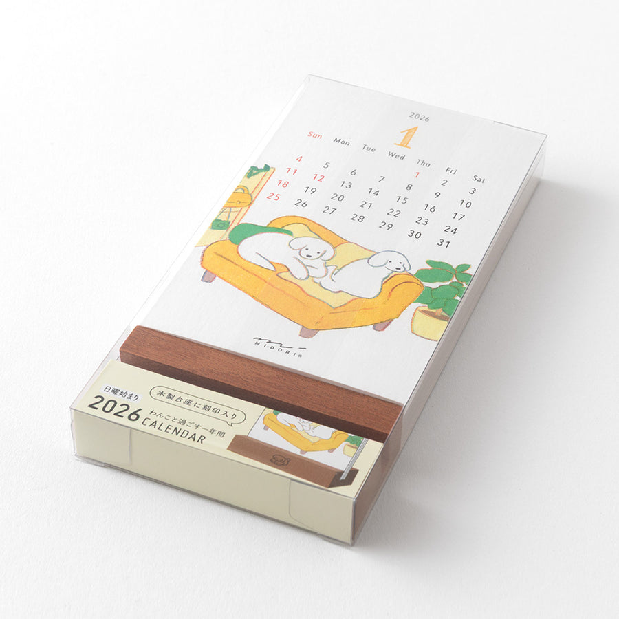 MIDORI - Standkalender 2026 - Hund 