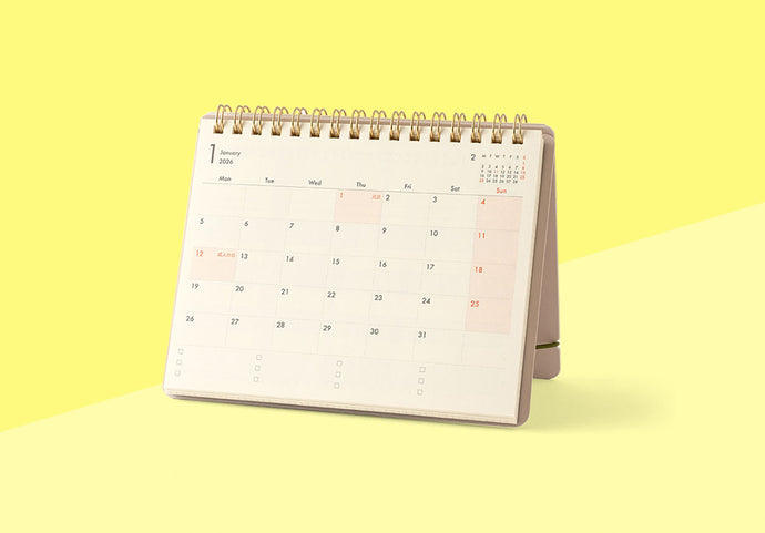 MIDORI - Standkalender 2025 - B6 Variant - Beige
