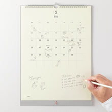 Laden Sie das Bild in den Galerie-Viewer, MIDORI - MD Wandkalender 2026 mit Bleistift