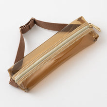 Load image into Gallery viewer, MIDORI - Book Band Pen Case - B6/A5 - Clear/Brown