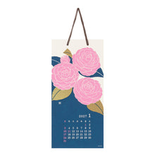 Load image into Gallery viewer, MIDORI - Echizen Washi Wall Calendar S 2027 - Flower