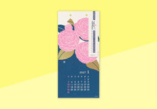 Load image into Gallery viewer, MIDORI - Echizen Washi Wall Calendar S 2027 - Flower