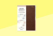 Load image into Gallery viewer, MIDORI - Double Schedule 2027 - B6 - Dark Brown