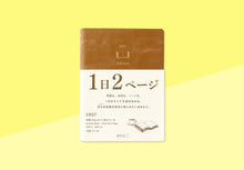 Laden Sie das Bild in den Galerie-Viewer, MIDORI - Diary Hibino 2027 - A6 - Kamel