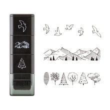 Load image into Gallery viewer, MIDORI - Paintable Stamp Roller Pre-Inked - Mountain View