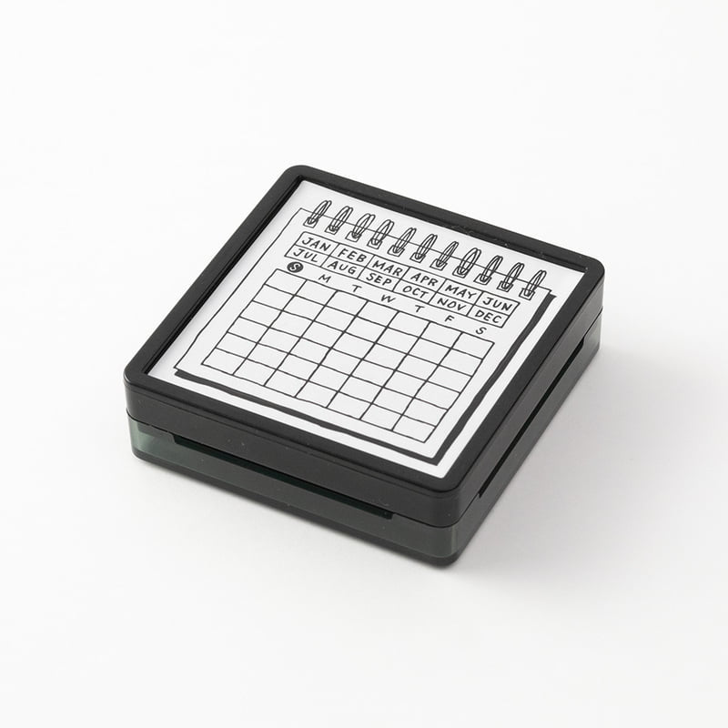 MIDORI - Paintable Stamp Pre-Inked - Calendar