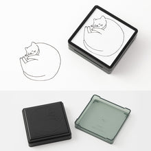 Load image into Gallery viewer, MIDORI - Paintable Stamp Pre-Inked - Cat