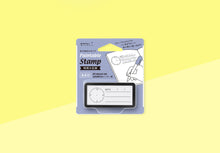 Load image into Gallery viewer, MIDORI - Paintable Stamp Pre-Inked - Half Size Time and Date