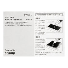 Load image into Gallery viewer, MIDORI - Refill Ink Black for Paintable Stamp