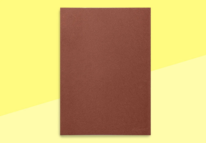 MISHMASH - Naked Notizbuch - A4 Ziegelrot - Blank