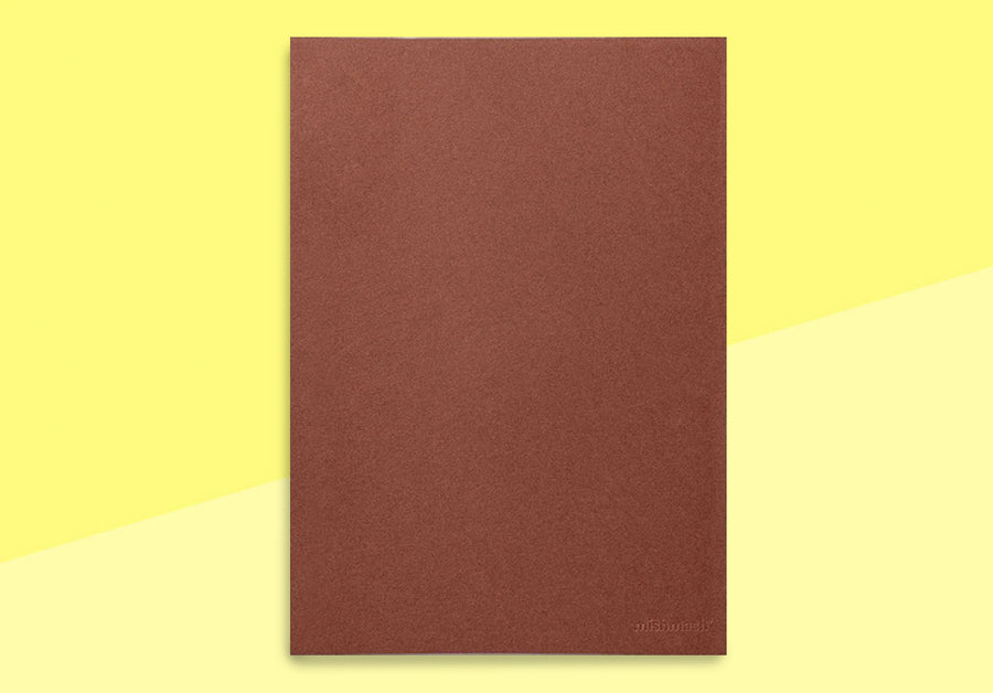 MISHMASH - Naked Notizbuch - A4 Ziegelrot - Blank