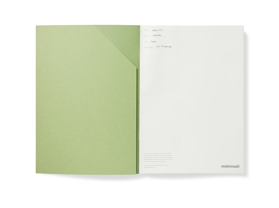 MISHMASH - Naked Notebook - A5 Matcha - Blank