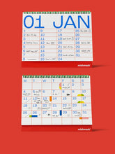 Load image into Gallery viewer, MISHMASH - 2027 Monthly Desk Planner - Red
