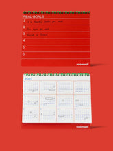 Load image into Gallery viewer, MISHMASH - 2027 Monthly Desk Planner - Red