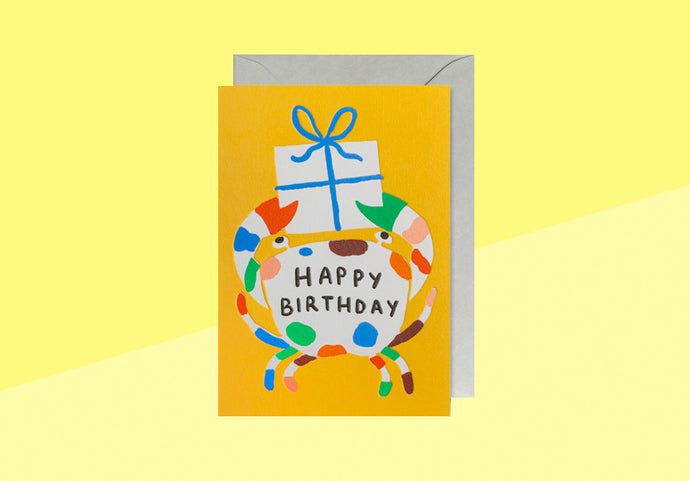 MARIE ASSÉNAT - Grußkarte - Birthday Big Crabe