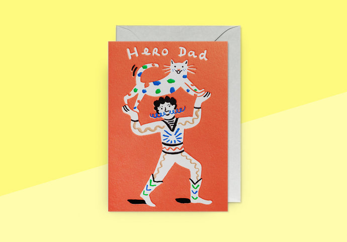 MARIE ASSÉNAT - Grußkarte - Hero Dad