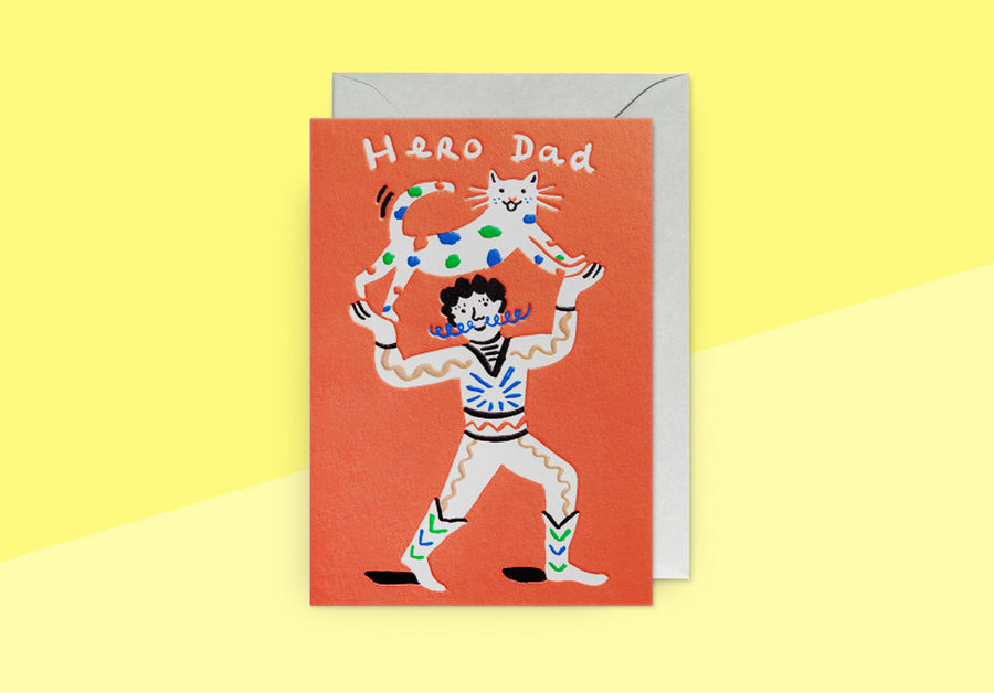 MARIE ASSÉNAT - Grußkarte - Hero Dad