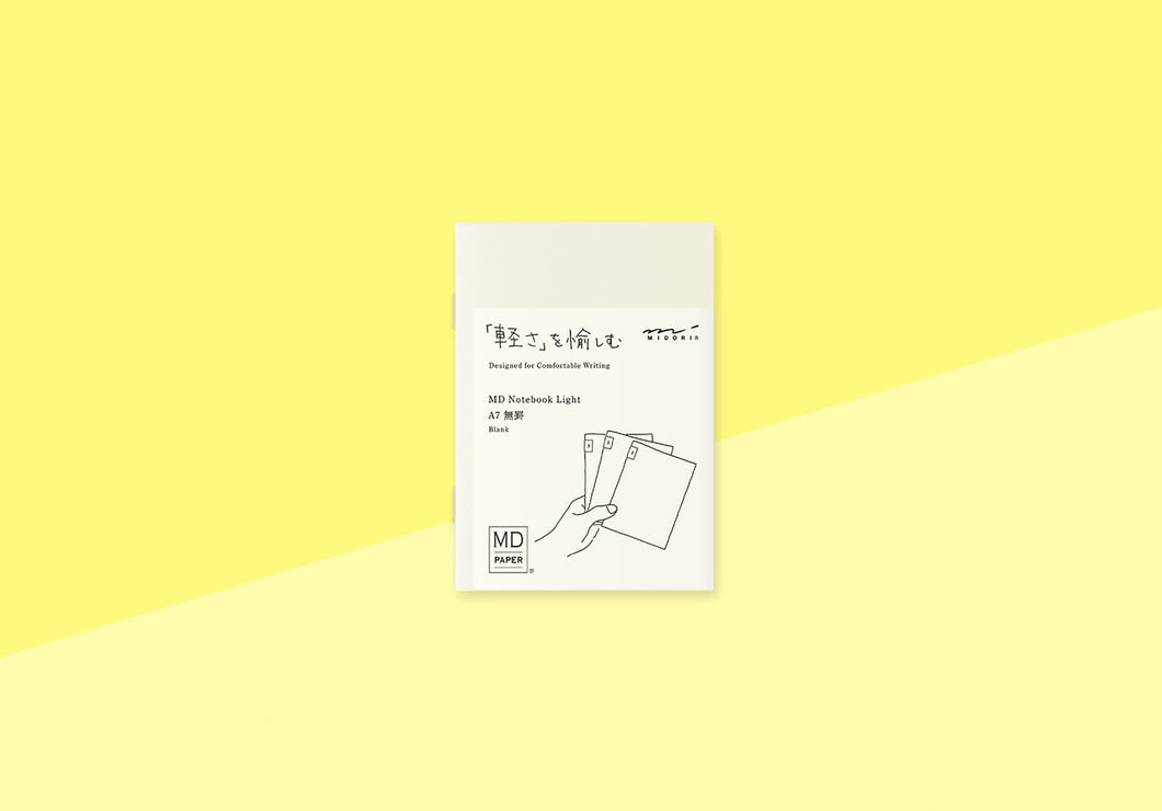 MIDORI - MD Notizbuch-Leicht (3er Pack) - A7 blanco