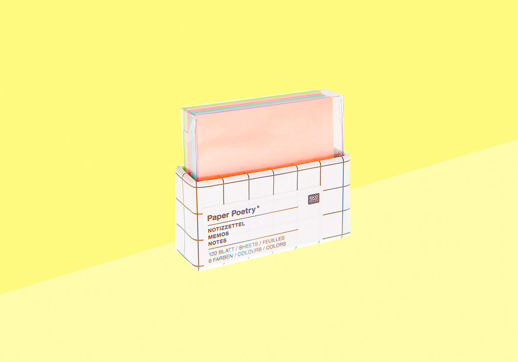 PAPER POETRY - Mini-Notizblock - Pastell