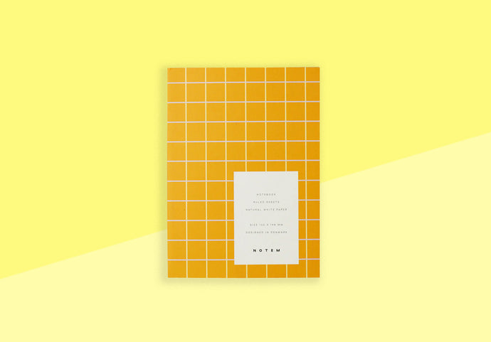 NOTEM - Uma Notebook Small - Ochre Check