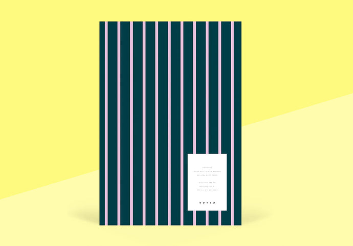 NOTEM - Vita Notizbuch Groß - Blau und Pink