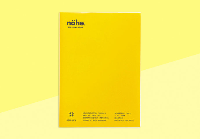 HIGHTIDE - NÄHE Diary 2026 - A5 - Yellow