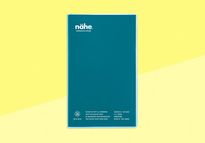 HIGHTIDE - NÄHE - Vertical Diary 2026 - B6 Slim - Blue