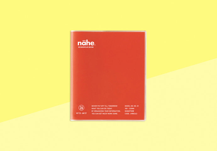 HIGHTIDE - NÄHE - Monthly Diary 2026 - Square - Red