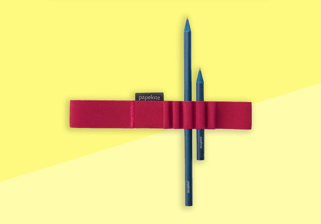 PAPELOTE - Strap A5 - dunkel red