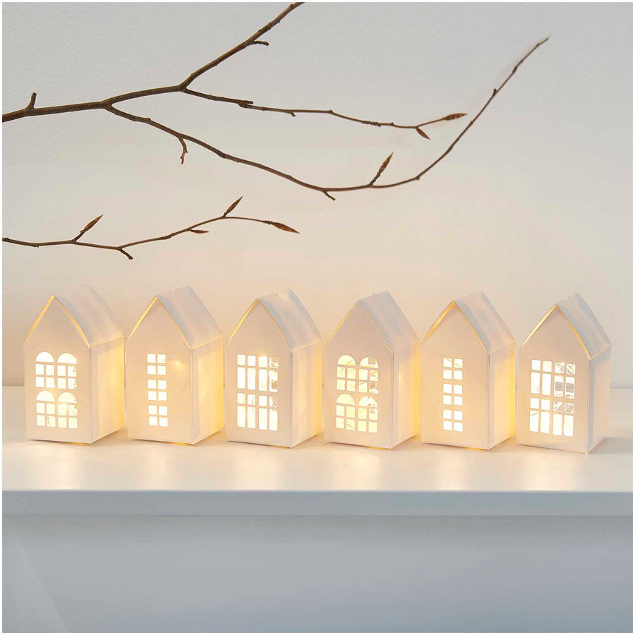 PAPER POETRY - Cardboard Houses - White