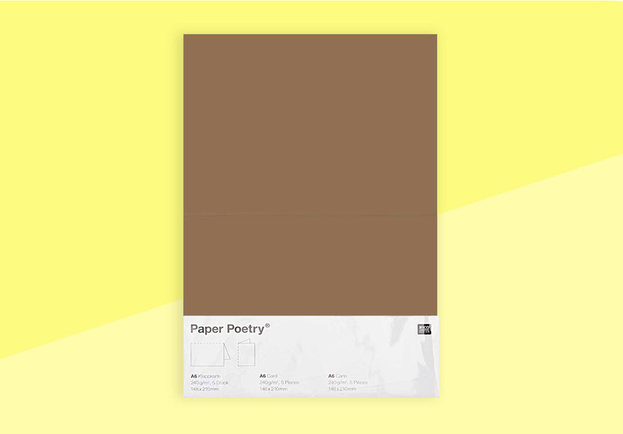 PAPER POETRY – Klappkarten A6 – Moca