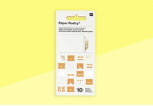 Load image into Gallery viewer, PAPER POETRY - Index stickers - Kraft Paper
